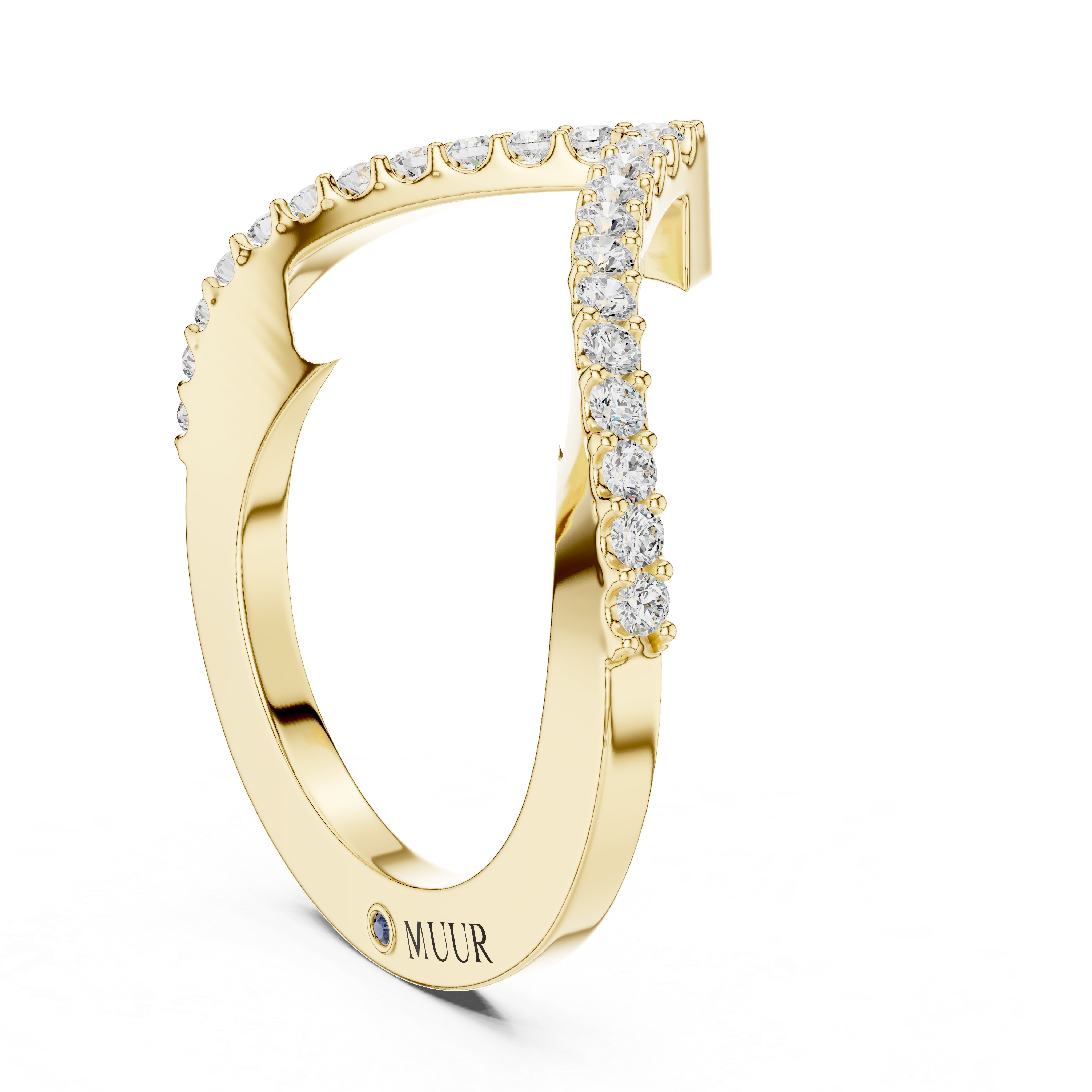 Muur Atelier Solid Gold - The Pavé Chevron Jacket - Smart Ring Cover