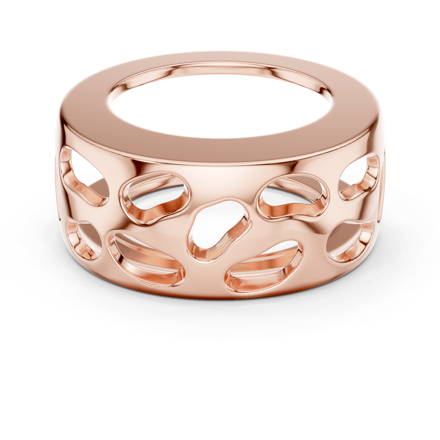 Muur Atelier Solid Gold - The Sculptural Openwork Statement - Heavyweight 925 Sterling Silver. Crafted for Oura Ring