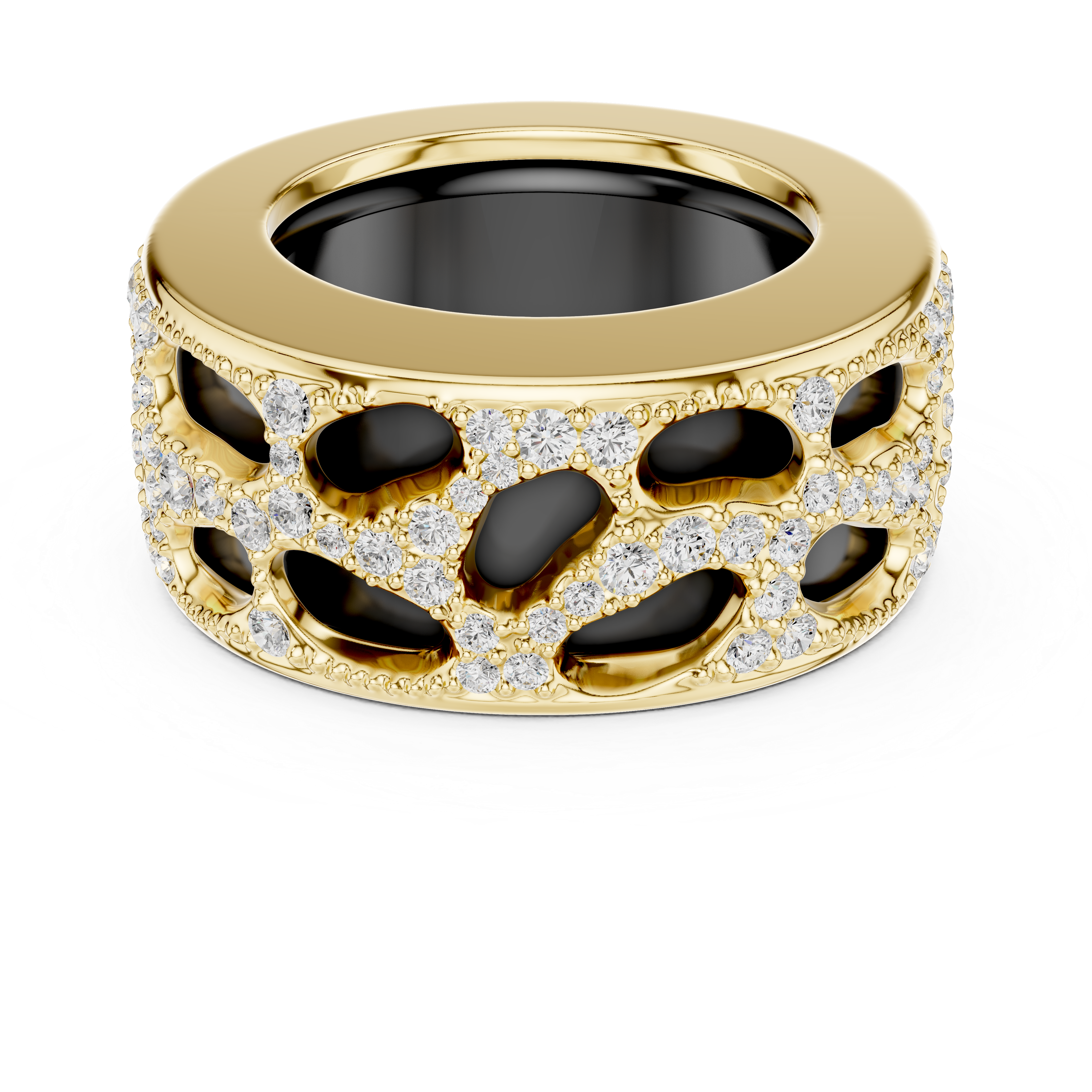 Muur Atelier Solid Gold  The Ethereal Lace Enhancer - 14K Solid White Gold & Brilliant Lab-Grown Diamonds. Crafted for Oura Ring