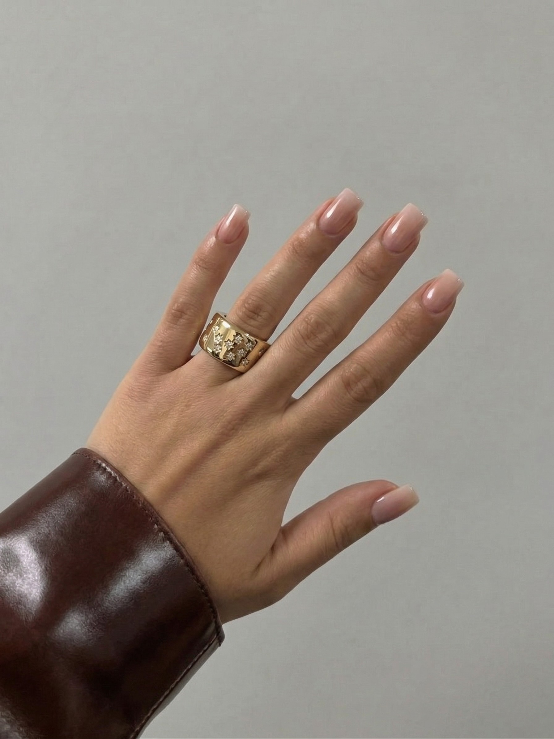 Muur Atelier Solid Gold  The Celestial Enhancer - 14K Solid Gold & Natural Diamonds, Crafted for Oura Ring